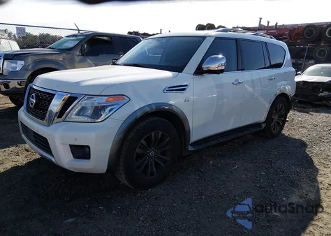 2018 Nissan Armada Platinum from USA, damaged, VIN JN8AY2NF7J9331763